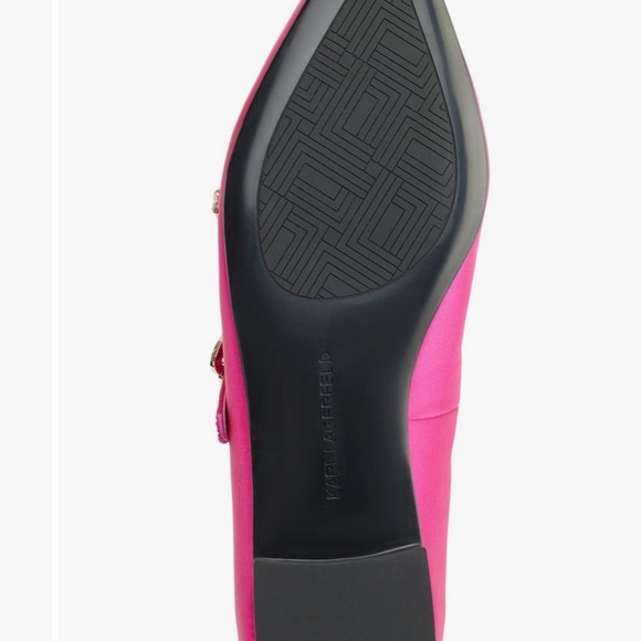 Karl Lagerfel Pink Flats with charms - Picture 4 of 5